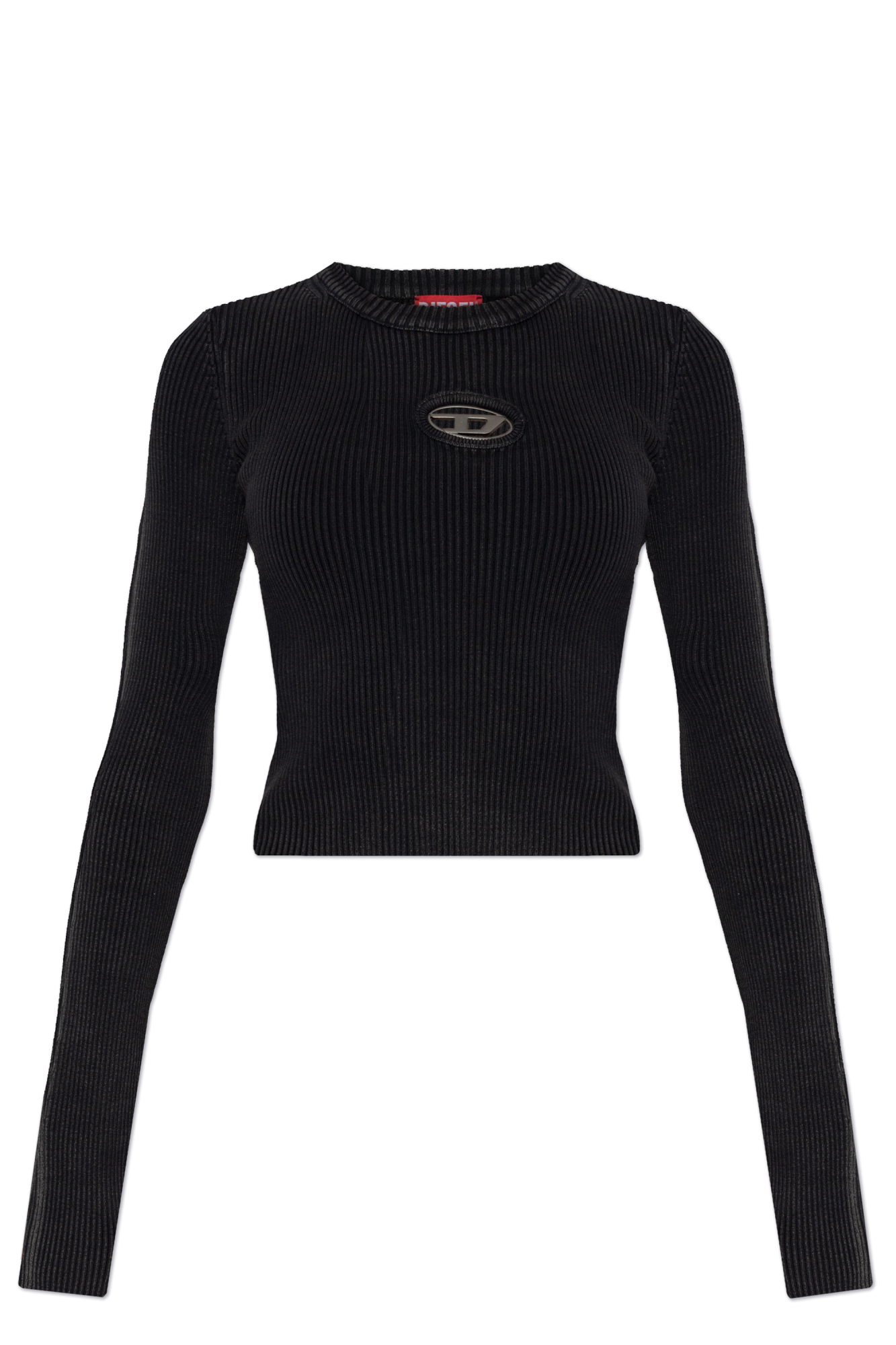 Black Ribbed top M-ANCHOR-A Diesel - Vitkac France